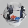 Bel-Art Polycarbonate Techni-Dome 360 Degree Glove Box Chamber; 22 X 22 IN, 65 Liters